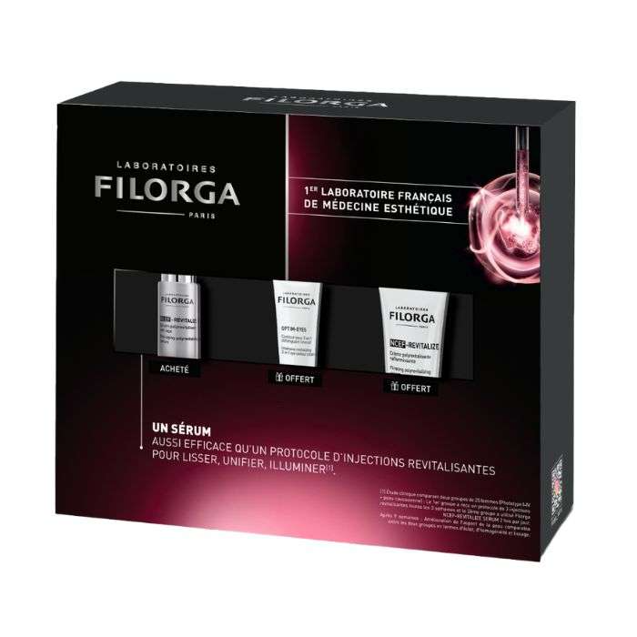 FILORGA COFFRET NCEF REVITALIZE SERUM 30 ML+REVITALIZE CREME 15ML+OPTIM EYES 4ML OFFERT