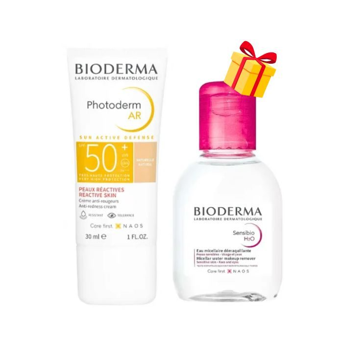 BIODERMA OFFRE PHOTODERM AR SPF 50+ 30 ML + EAU MICELLAIRE 100ML OFFERT