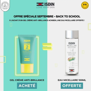ISDIN OFFRE WEB TEEN SKIN ACNIBEN 2 GEL CREME POUR PEAUX GRASSE 40 ML + EAU MICELLAIRE 100ML OFFERTE