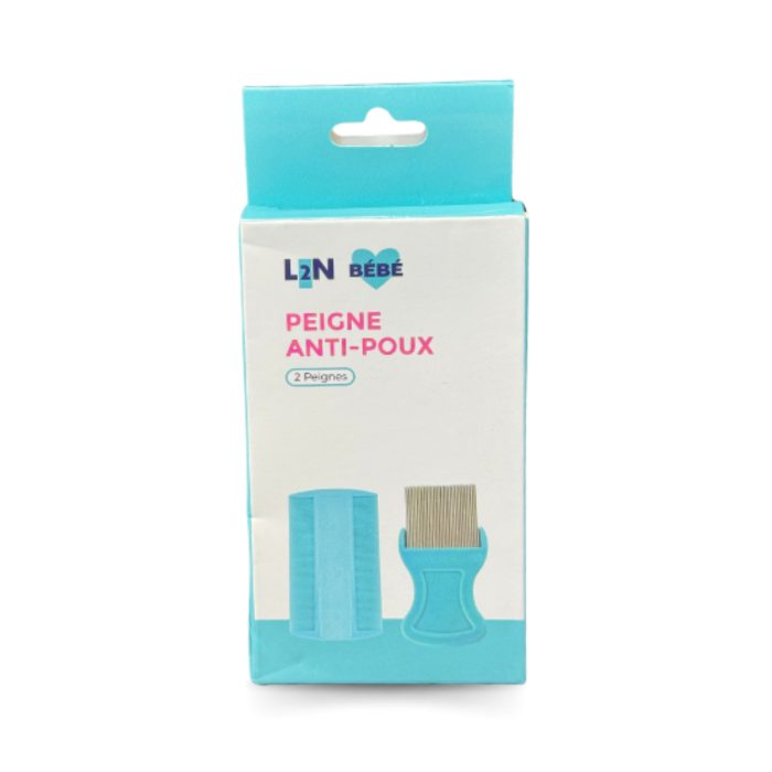 L2N BEBE PEIGNE ANTI POUX 2 PEIGNES