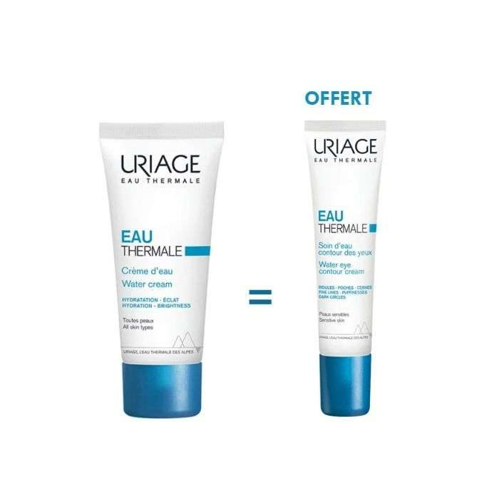 URIAGE OFFRE EAU THERMALE CREME D'EAU 40 ML + CREME CONTOUR DES YEUX 15ML OFFERT