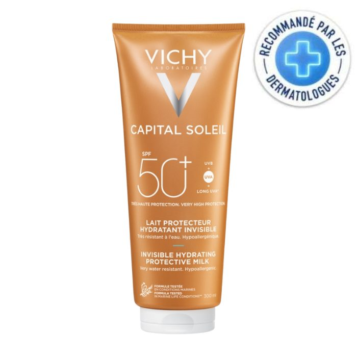 VICHY CAPITAL SOLEIL LAIT PROTECTEUR HYDRATANT INVISIBLE 300 ML SPF 50 +