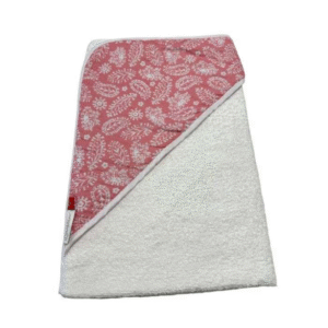 BAMBIDOU CAPE DE BAIN GAZE DE COTON ROSE