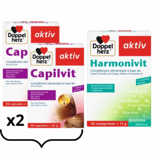 DOPPELHERZ ACTIV PACK 2 CAPILVIT + 1 HARMONIVIT
