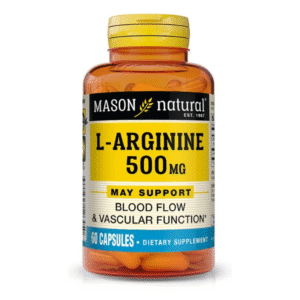 MASON NATURAL L ARGININE 500 MG 60 CAPSULES