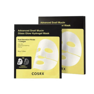 COSRX ADVANCED SNAIL MUCIN GLASS GLOW HYDROGEL MASK PACK DE 3